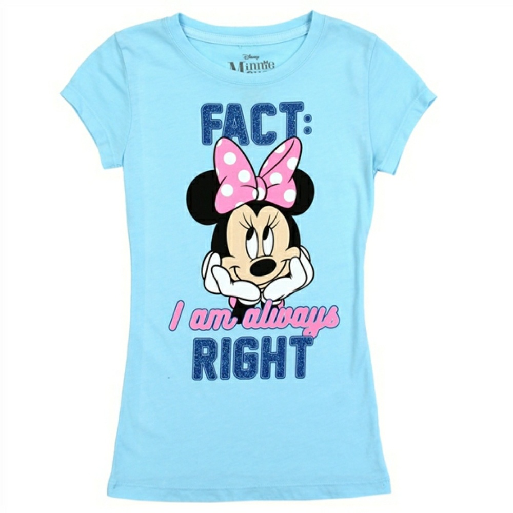 MINNIE MOUSE Girls 4-16 T-Shirt